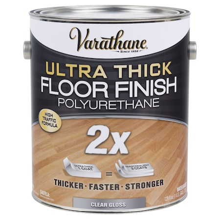 Transparent Gloss Clear Water-Based Acrylic Urethane Floor Finish 1 Gal